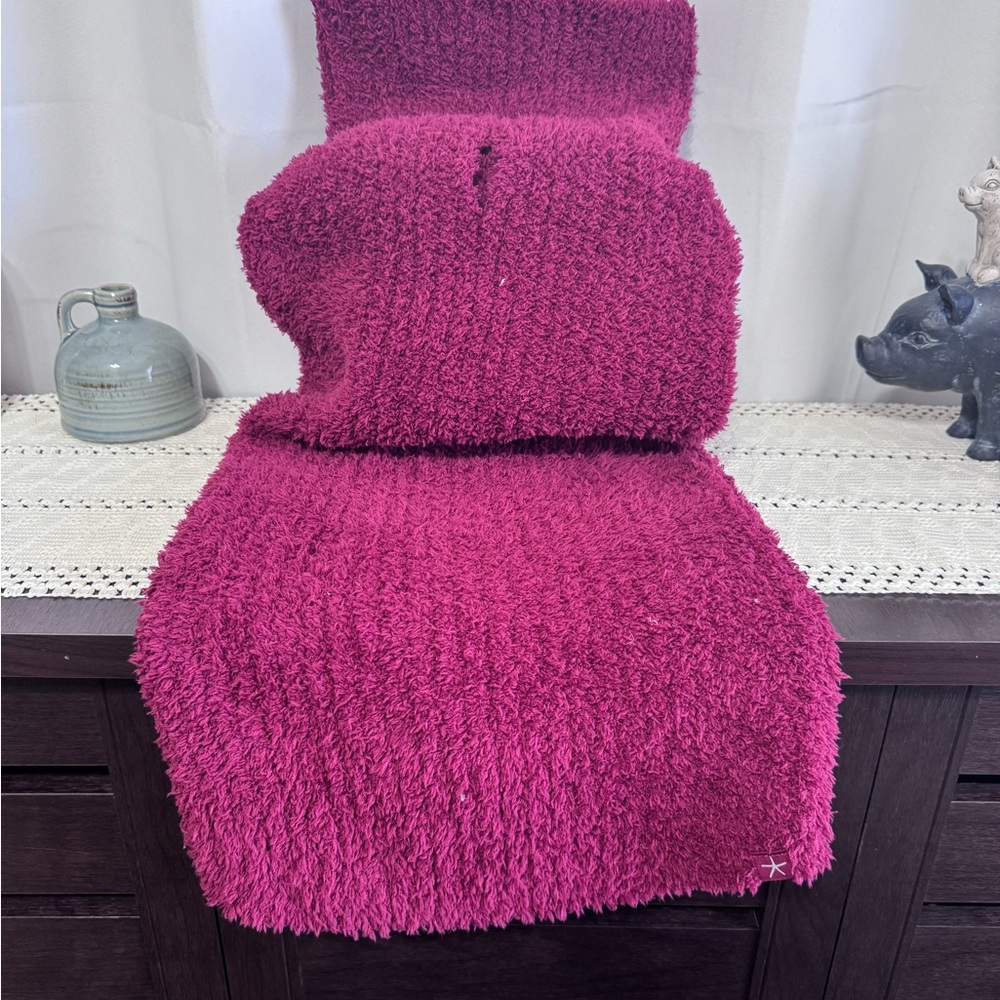 Barefoot Dreams Magenta Dog Sweater